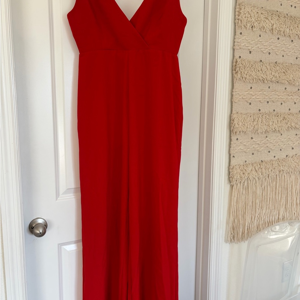 Wayf Vibrant Red Maxi Dress